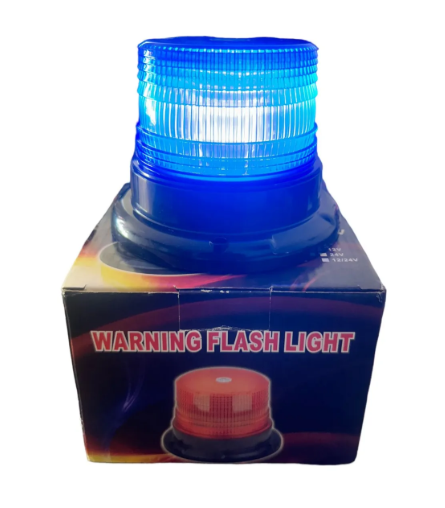 BALIZA IMAN / PERNO 50LED AZUL 12-24V 130X