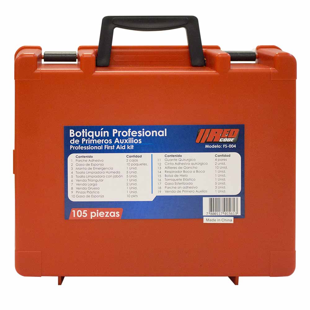 BOTIQUÍN PROFESIONAL 105 PIEZAS (BOT-30)