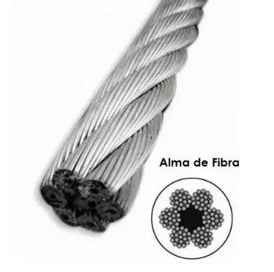 CABLE DE ACERO GALVANIZADO 6×19