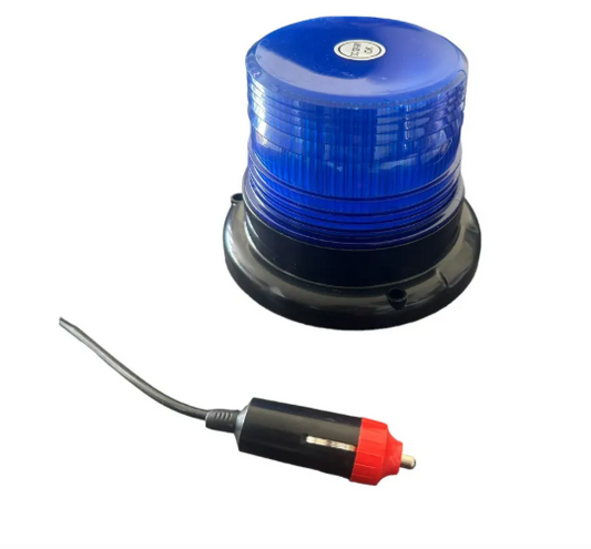 BALIZA IMAN / PERNO 50LED AZUL 12-24V 130X