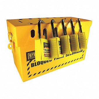 compare product CAJA ESTACIÓN DE BLOQUEO GRUPAL AMARILLO STEELPRO