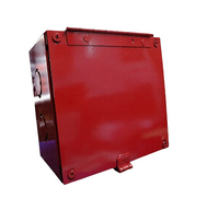 CAJA METALICA ROJA PARA CORTA CORRIENTE CON ALDABA