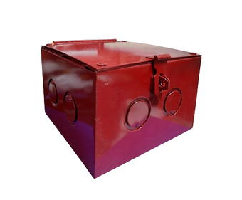compare product CAJA METALICA ROJA PARA CORTA CORRIENTE CON ALDABA